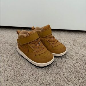 Nike Tan High-Top Baby Sneakers